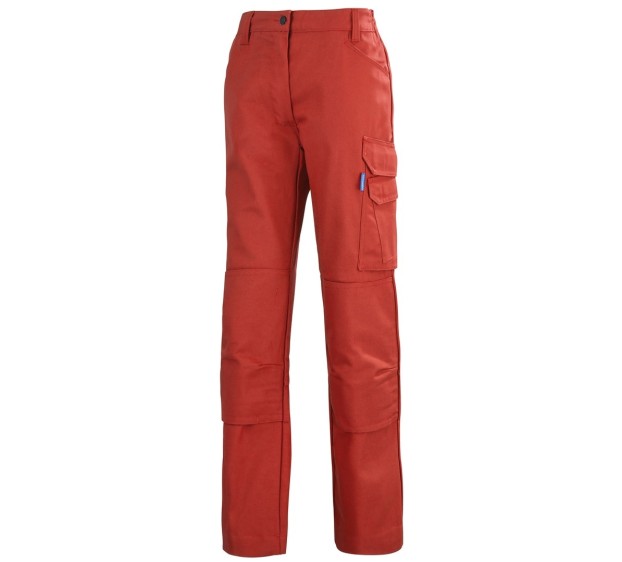 PANTALON DE TRAVAIL FEMME KROSS LINE ROUGE