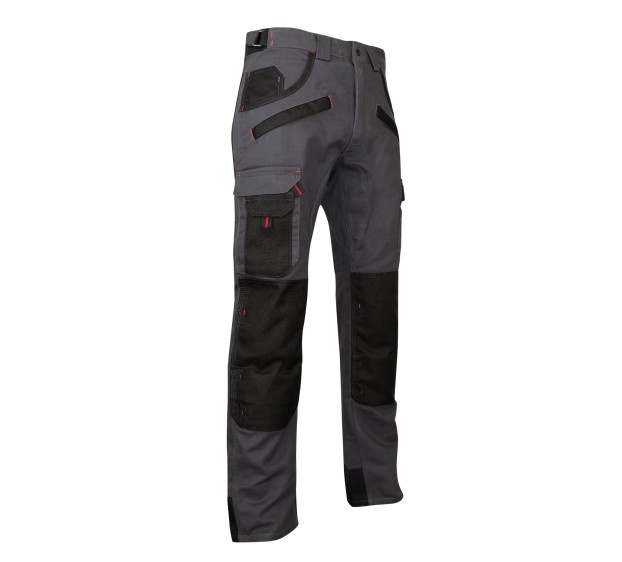 PANTALON DE TRAVAIL HOMME/FEMME AUTHENTIC ARGILE GRIS/NOIR 
