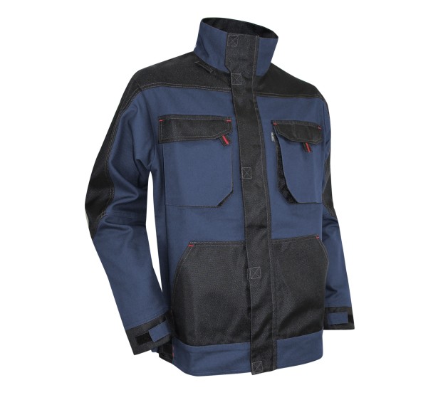 BLOUSON DE TRAVAIL AUTHENTIC BRAISE BLEU FONCE/NOIR