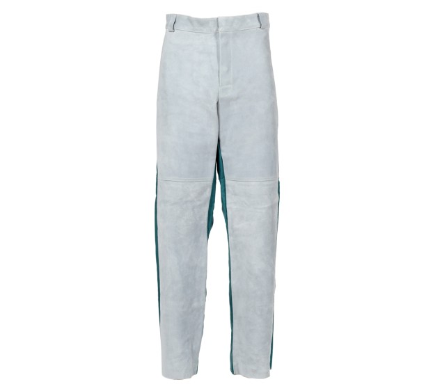 PANTALON IGNIFUGE SOUDEUR CUIR BLANC