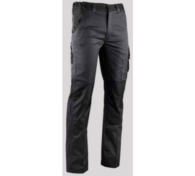 PANTALON DE TRAVAIL HOMME/FEMME VULCAIN GRIS SOMBRE/NOIR T .64