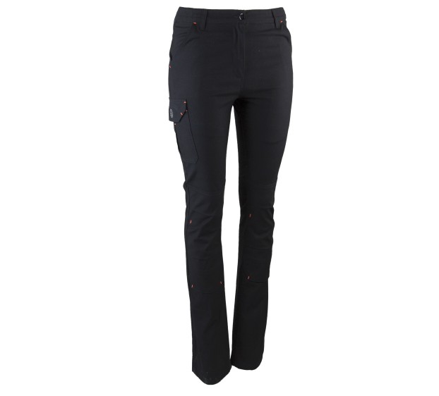 PANTALON DE TRAVAIL FEMME SOUPLESSE NOIR 