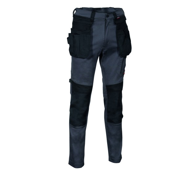 PANTALON DE TRAVAIL HOMME/FEMME KUDUS ANTHRACITE/NOIR