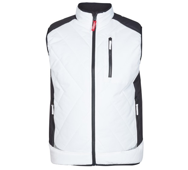 GILET CHAUD DE TRAVAIL HOMME/FEMME GALAXY BLANC/GRIS ANTHRACITE 