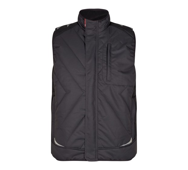 GILET CHAUD DE TRAVAIL HOMME/FEMME GALAXY GRIS ANTHRACITE/NOIR 