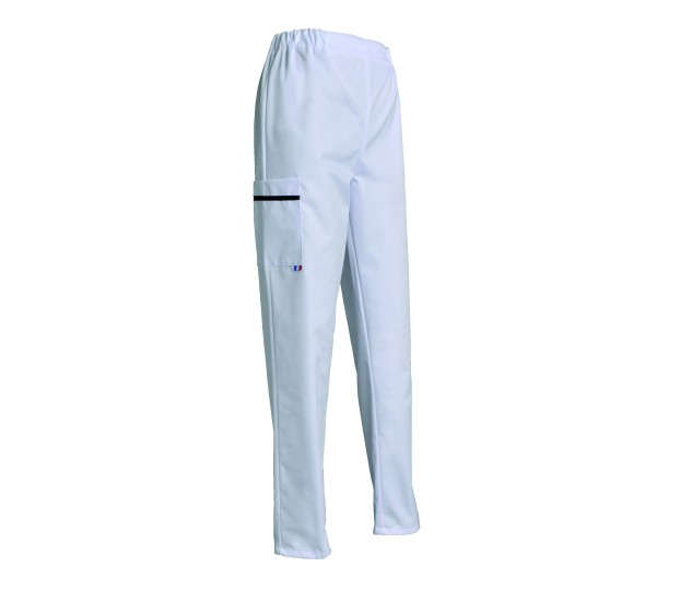 PANTALON PROFESSIONNEL FEMME CLEMENCE BLANC 