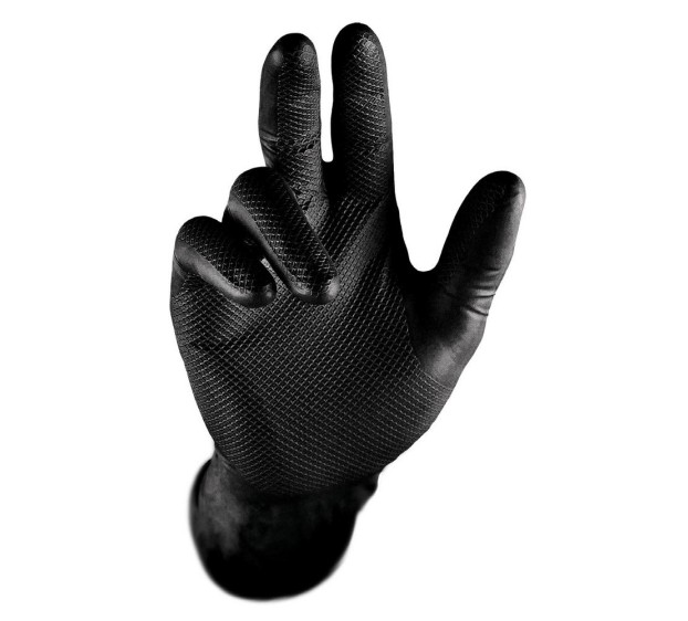 GANTS NITRILE JETABLES GRIPPAZ NOIR