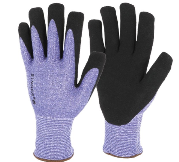 GANTS ANTI PIQURE NOIR/VIOLET 