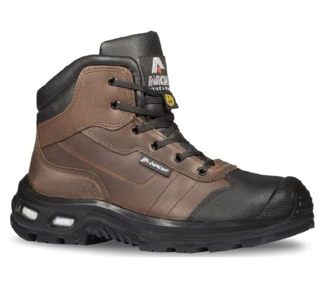 CHAUSSURES DE SÉCURITÉ HAUTES S3 HOMME ZINC MARRON