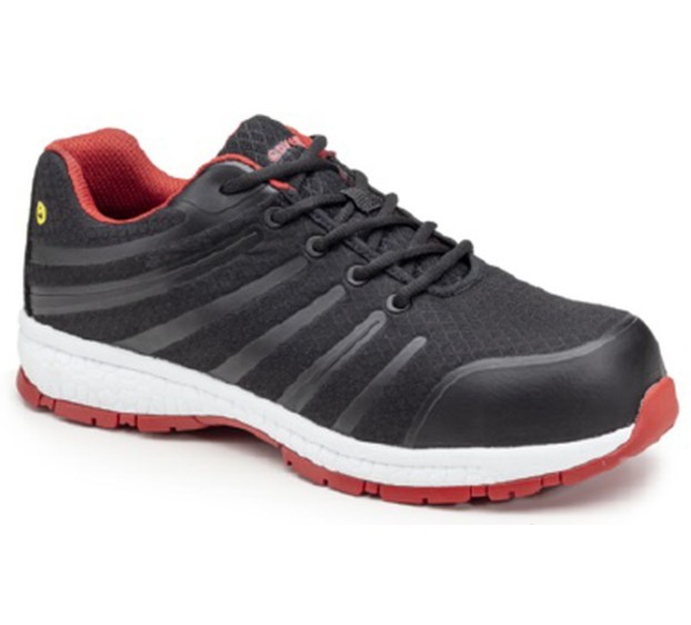 CHAUSSURES BASSE GALAXITE S1PS NOIR/ROUGE