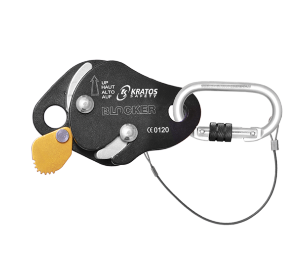 BLOCKER POUR CORDE DE SECURITE TRESSEE