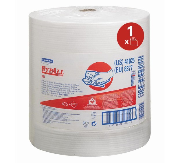 BOBINE ESSUIE-TOUT INDUSTRIEL WYPALL X80 BLANC 475 F