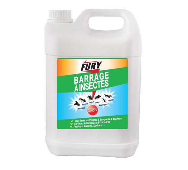 BARRAGE À INSECTES INTÉRIEUR ET EXTÉRIEUR FURY PRO 5 L