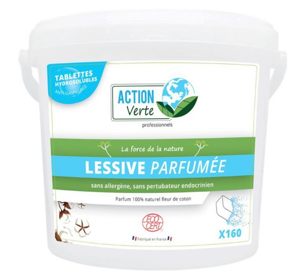 PASTILLES LESSIVE ACTION VERTE (BOITE DE 160)