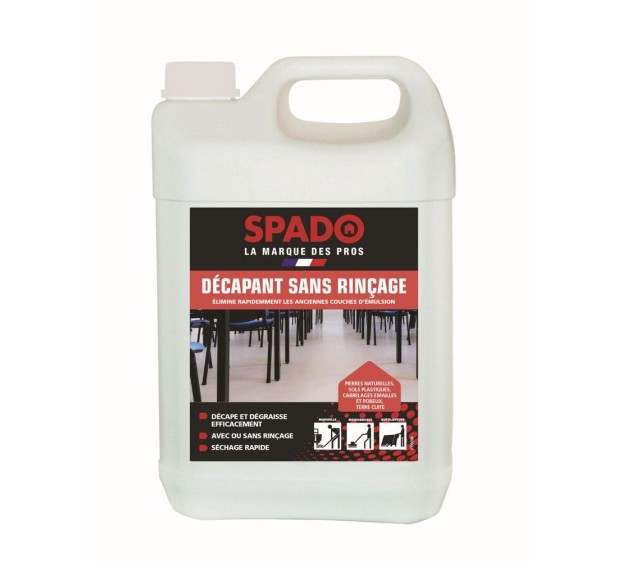 PRODUIT DE NETTOYAGE SOLS SPADO DÉCAPANT DÉGRAISSANT 5 L