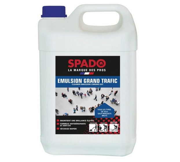 PRODUIT DE NETTOYAGE SOLS SPADO ÉMULSION GRAND TRAFIC 5 L