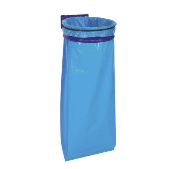 POUBELLE METAL MURALE ECOLLECTO BLEU