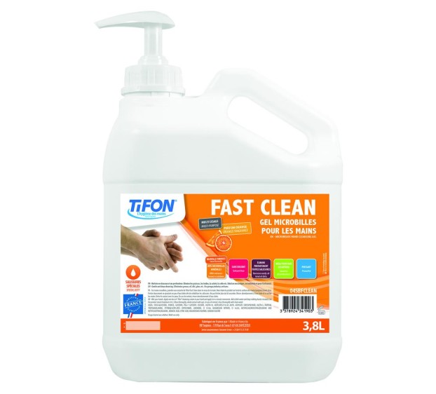 SAVON MICROBILLES MAINS FAST CLEAN 3,8 L + POMPE