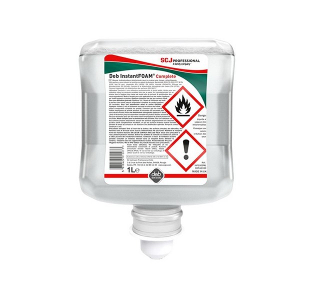 MOUSSE HYDROALCOOLIQUE DÉSINFECTANTE INSTANT FOAM COMPLETE (1 L)
