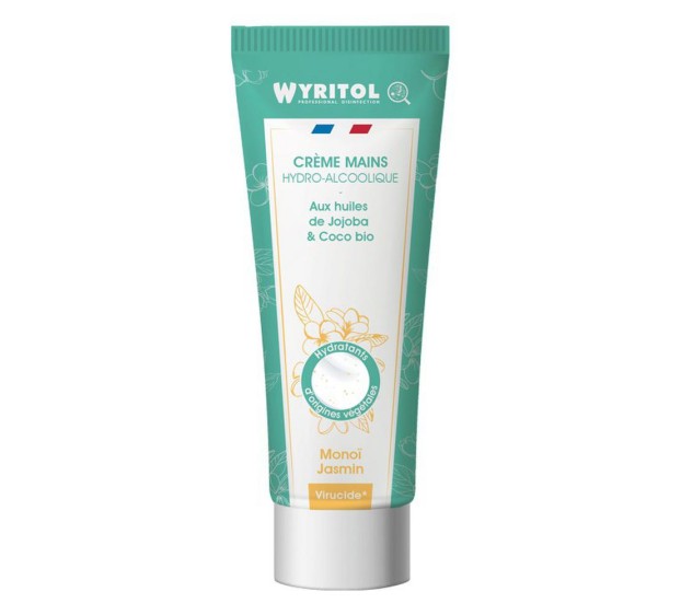 CREME HYDROALCOOLIQUE DÉSINFECTANTE MONOI/JASMIN (75 ML)