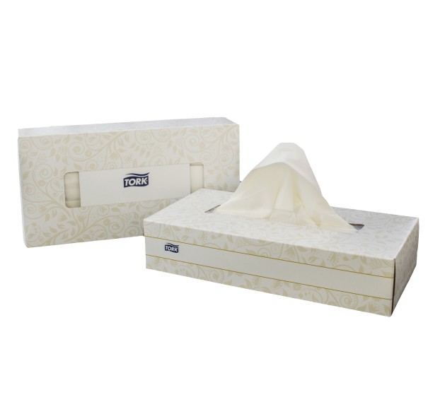 BOITE MOUCHOIRS PAPIER BLANC
