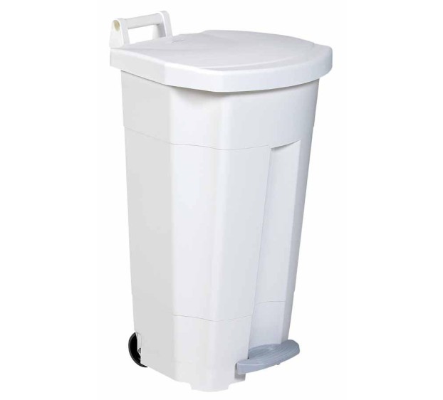 POUBELLE PLASTIQUE TRI SÉLECTIF BOOGY BLANC 90 L
