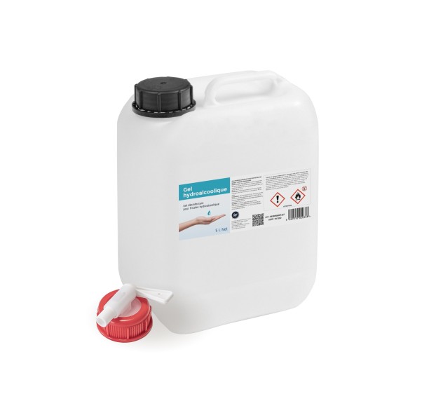 GEL HYDROALCOOLIQUE DÉSINFECTANT BIDON 5 L