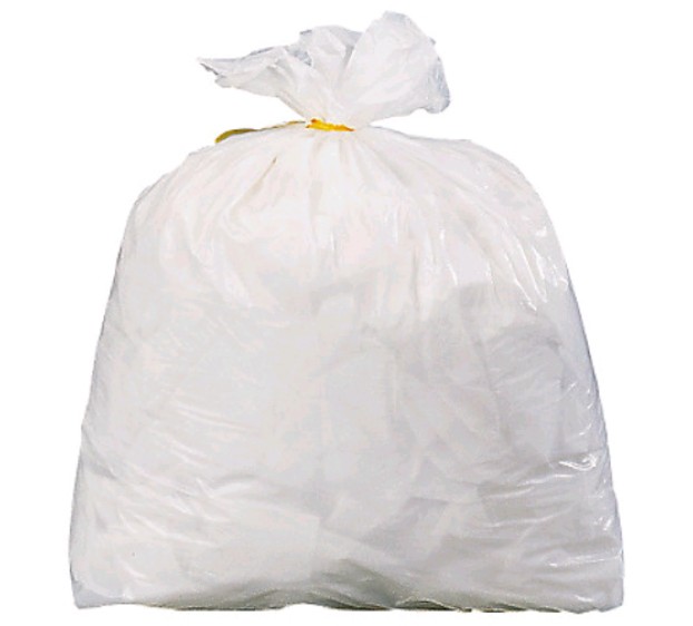 SACS POUBELLE STANDARDS BLANC 6 L (20 ROULEAUX DE 50 SACS)