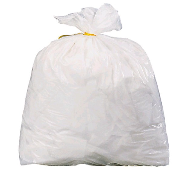 SACS POUBELLE STANDARDS BLANC 6 L (LES 1000)