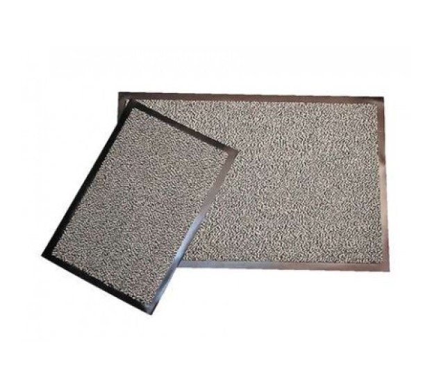 TAPIS ENTREE INTERIEUR TUFT NOIR/GRIS 40 x 60 CM