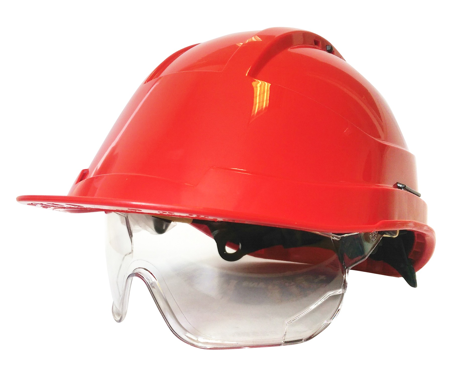 CASQUE DE CHANTIER KARA AVEC LUNETTES ROUGE REF. 1CA099902