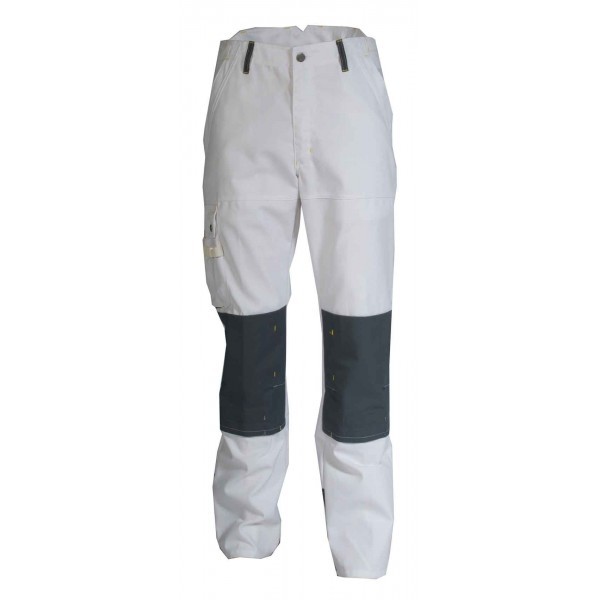 PANTALON DE TRAVAIL HOMME/FEMME CRAFT PEINTRE BLANC/GRIS