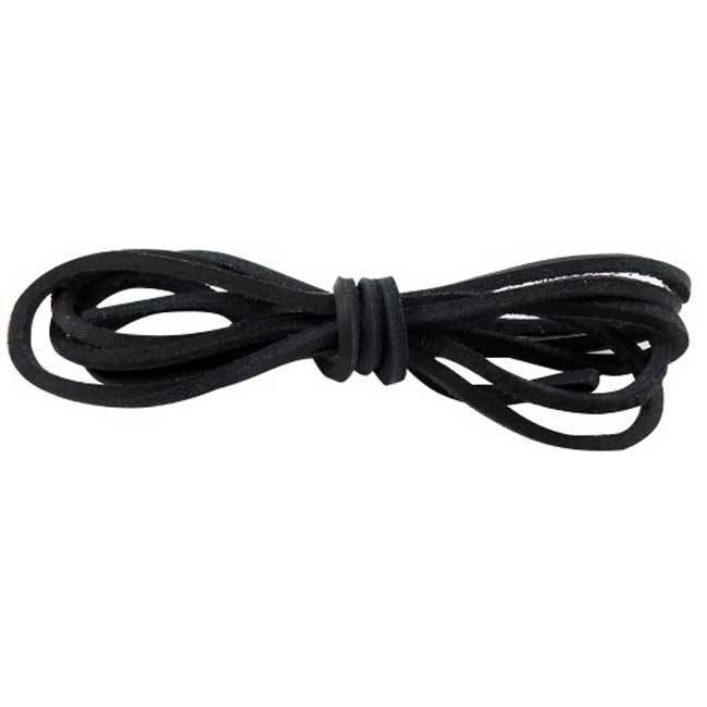 LACETS RONDS CUIR 1 13 M NOIR POUR CHAUSSURES DE S CURIT LA PAIRE