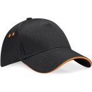 CASQUETTE PERSONNALISABLE ULTIMATE BF15C NOIR/ORANGE