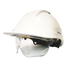 CASQUE DE CHANTIER KARA AVEC LUNETTES BLANC