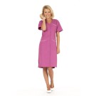 BLOUSE PROFESSIONNELLE FEMME LAURENE MANCHES COURTES ROSA/BLANC