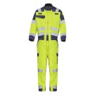 COMBINAISON DOUBLE ZIP HAUTE VISIBILITE/ANTISTATIQUE/IGNIFUGE/SOUDEUR/ANTI-ACIDE/ATEX NEVADO 300 XP JAUNE FLUO/MARINE
