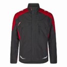 BLOUSON DE TRAVAIL GALAXY GRIS ANTHRACITE/ROUGE