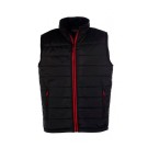 GILET CHAUD DE TRAVAIL HOMME CITY NOIR/ZIP RED