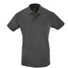 POLO DE TRAVAIL HOMME MANCHES COURTES GRIS ANTHRACITE CHINÉ