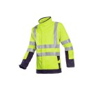 VESTE RÉFLÉCHISSANTE HOMME/FEMME SOFTSHELL PLAYFORD JAUNE FLUO/MARINE