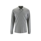 POLO HOMME MANCHES LONGUES GRIS CHINE