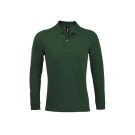 POLO HOMME MANCHES LONGUES VERT BOUTEILLE
