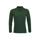 POLO DE TRAVAIL HOMME MANCHES LONGUES VERT BOUTEILLE T.4XL