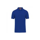 POLO DE TRAVAIL HOMME MANCHES COURTES ECO-RESPONSABLE BLEU ROYAL