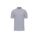 POLO DE TRAVAIL HOMME MANCHES COURTES ECO-RESPONSABLE GRIS OXFORD