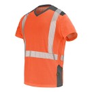 T-SHIRT HAUTE VISIBILITÉ MANCHES COURTES FLUO SAFE XP ORANGE FLUO/GRIS CHARCOAL T. 4XL