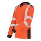 T-SHIRT HAUTE VISIBILITÉ MANCHES LONGUES FLUO SAFE XP ORANGE FLUO/GRIS CHARCOAL