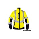 BLOUSON HAUTE VISIBILITÉ SOFTSHELL FJORD 3 JAUNE FLUO/MARINE 
