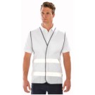 GILET HV F474 BLANC
